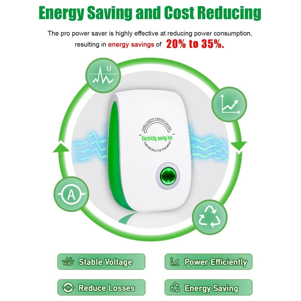 Smart Electricity Saving Box Power Saver Intelligent Energy Saver Power Factor Saving Device Cost Reducing for Household Office - M atlas
