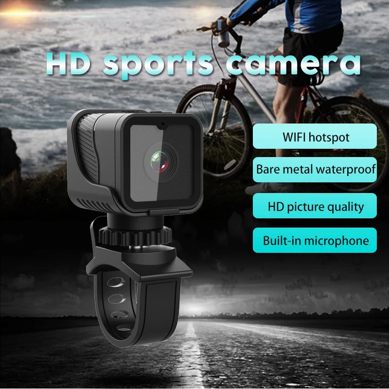 1080p high-definition portable sports mini camera with hotspot WiFi waterproof camera, motorcycle and bicycle driving recorder