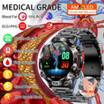 Load image into Gallery viewer, 2024 AI Medical Diagnosis Smart Watch Bluetooth Call Blood Sugar Blood Lipid Uric Acid Monitor HRV ECG Smartwatch For Men Women
