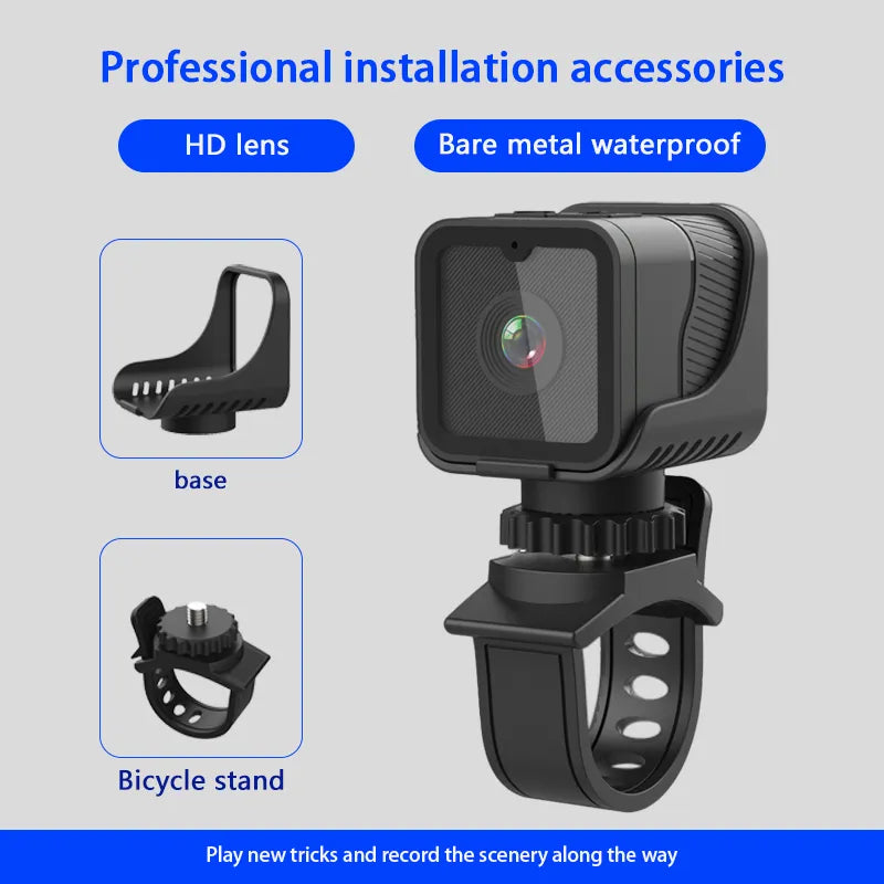 1080p high-definition portable sports mini camera with hotspot WiFi waterproof camera, motorcycle and bicycle driving recorder